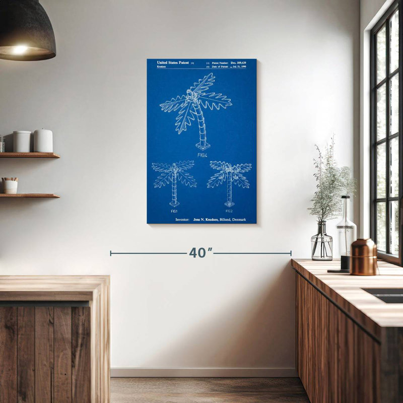 Blueprint Lego Tree Laelle Poster, 36" H x 24" W