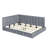 Full Size Upholstered Daybed/Sofa Bed Frame-Gray-2095943458