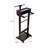 Black Portable Garment Rack,Clothes Valet Stand With Storage Organizer