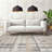 NELE Machine Washable Modern Lattice Area Rug Ivory/Beige/Gray Multi-83100284