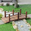 Garden Bridge Arc Walkway with Side Railings for Backyards, Gardens, and Streams