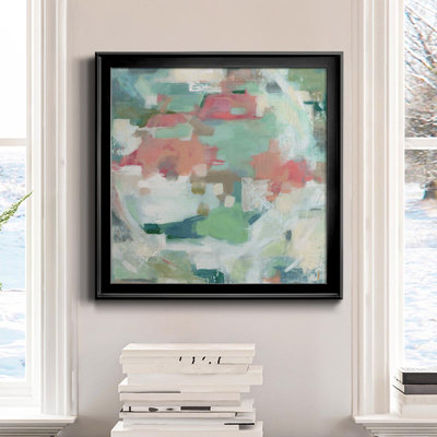 Island Harmony - Reproduction d'art textuel sur toile encadrée