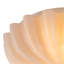 3-Light Pleated Flower Glass Semi Flush Mount