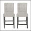 Ensemble de 2 tabourets de comptoir capitonnés contemporains en tissu, 26 po-1899186649-1899186631