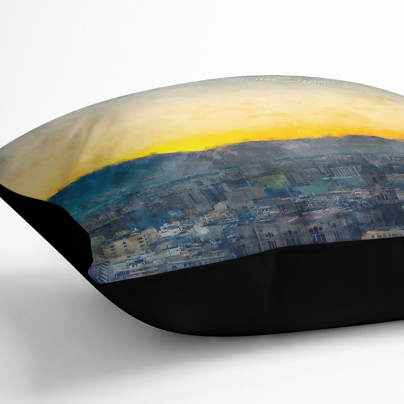 Square Cushion, 55cm H x 55cm W x 20cm D, Black