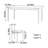 Light Luxury Modern Metal Sense Rectangular Table-109305847
