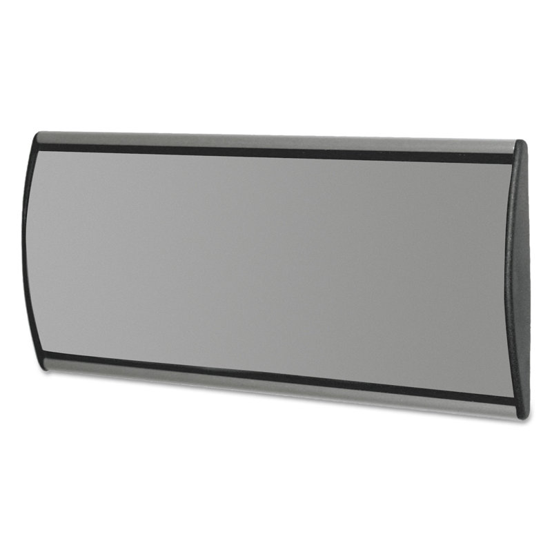 Translucent Black and Silver Aluminum Wall Sign Holder