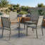 4 fauteuils de salle à manger d'extérieur 4 pièces, chaises de salle à manger empilables pour tous les temps pour la cour, le jardin-106083816
