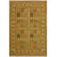 Tapis oriental brun clair / doré en laine noué à la main 4 pi 1 po x 6 pi Oriental