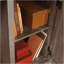 Bureau d'ordinateur, finition brune