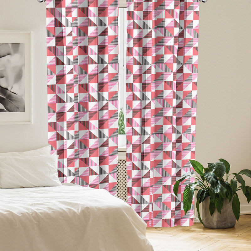 Rideaux à 4 panneaux East Urban Home, L 56 po x L 84 po