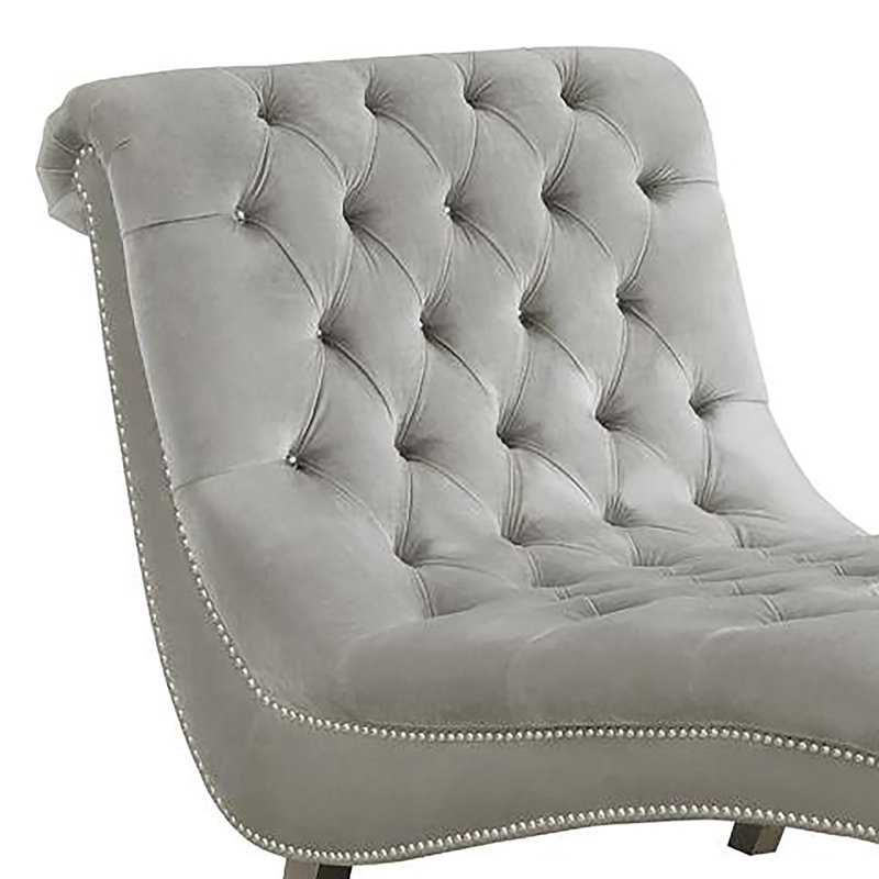 Chaise longue sans accoudoirs touffetée Jacora