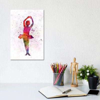 Ballerina Dancing II 1 Piece Wrapped Canvas Painting