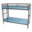 Lit superposé Avgust Camp avec garde-corps et matelas en mousse épaisse de 4 po