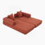 Boneless Foldable And Compressible Sofa With Sturdy Metal Frame, Ideal For Customizable Leisure Areas In Small Spaces-690081319