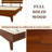Caden Solid Wood Platform Bed with Adjustable Headboard, Mid-Century Modern-482096208-482096221