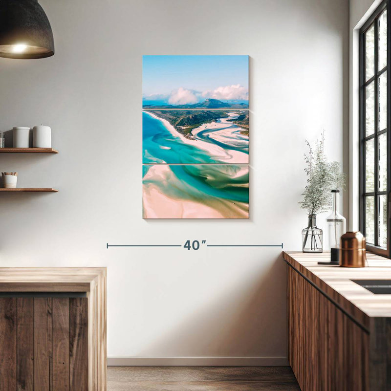 Plage côtière d'Airlie, H 38 po x l 24 po