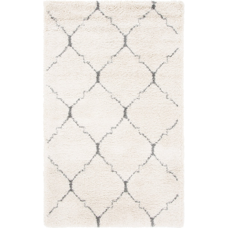Fenn Shaggy Ivory Rug, Rectangle 152 x 244cm