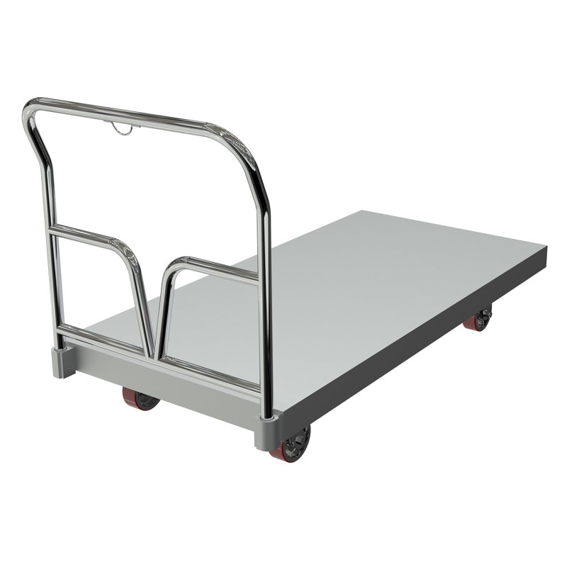 Chariot à plateforme en aluminium d'une capacité de 3 600 lb, H 37,12 po x l 30 po x P 64,62 po