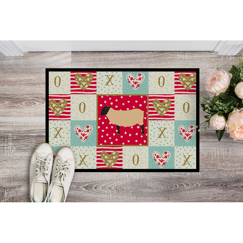 Devansh Non-Slip Patchwork Indoor Doormat