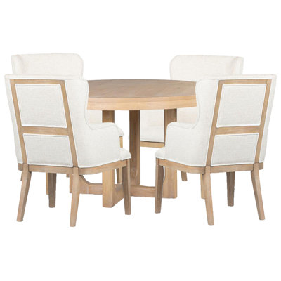 Round Dining Table With 4 Arm Chairs