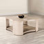 Table basse 1Pc de style moderne avec structure ouverte en bois d'hévéa