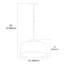 Luminaire suspendu tambour simple 1 lumière Kup-31794228