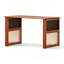 Bureau rectangulaire en bois massif cerisier-295852879