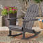 Chaise berçante Adirondack en bois d'acacia