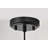 100-watt 1-light Matte Black Modern Nordic Style Pendant Light With Natural Brown Origami Paper Shade