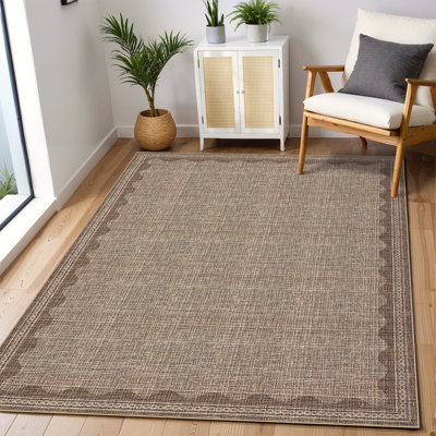 Tapis moderne à bordure moderne Tapis festonné contemporain Tapis lavable Tapis antidérapant Tapis décoratif minimaliste pour la décoration intérieure