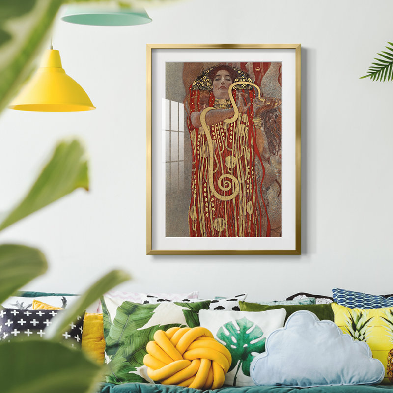 Gustav Klimt XXV - reproduction encadrée, Or