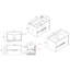 Meuble-lavabo flottant avec lavabo mural 30 po Brest-770075043