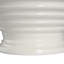 Increspatura Footed Bowl - White