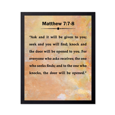 Matthew 7:7-8