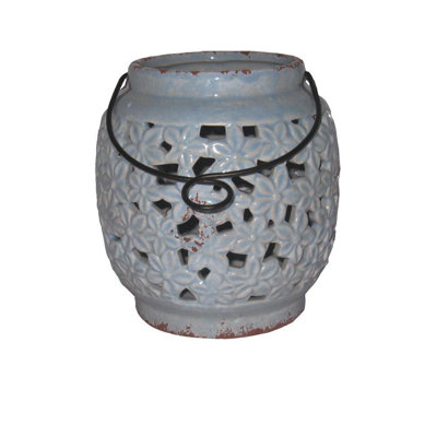 6.89'' H Concrete / Cement Tabletop Lantern