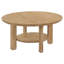 Table basse en chêne clair 36 pouces
