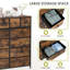 Fabric chest of drawers, storage cabinet, sideboard for living room with 12 fabric drawers, chest of drawers for bedroom or hallway, chest of drawers for kitchen, office, hallway, or bedroom