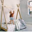Lit plateforme en bois massif Khwaja-755871425