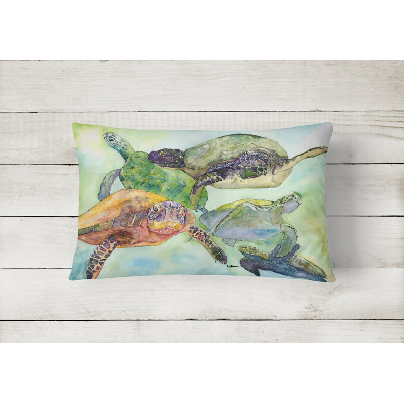 Turtle Turtle Indoor/Outdoor Throw Pillow