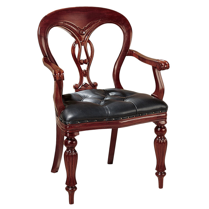 Fauteuil en cuir Simsbury Manor