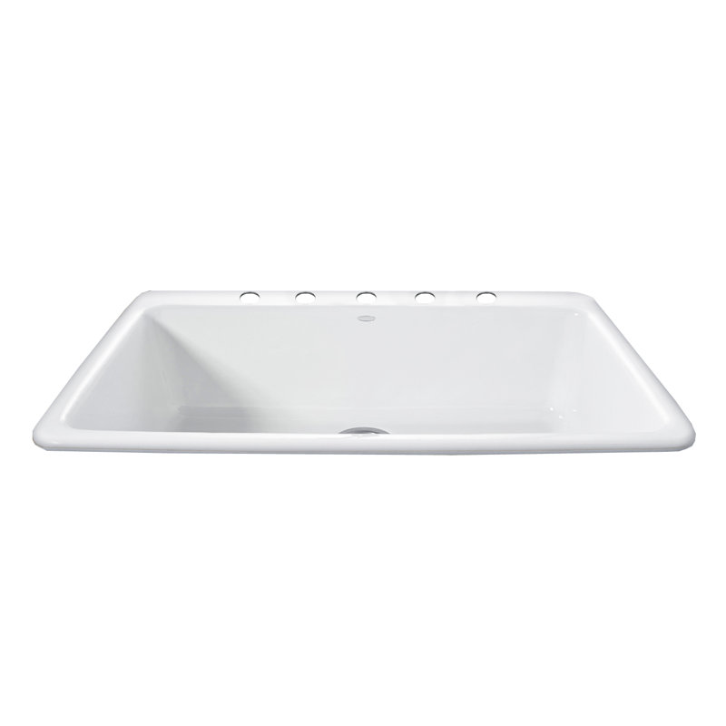 Évier de cuisine encastré L 33 po x l 22 po Del Ray, Blanc