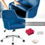 Chaise de travail en velours Trouville-1838053345