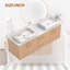 Meuble-lavabo double 60 po avec lavabo