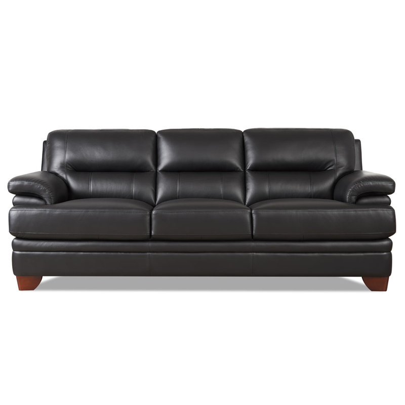 Ridhay Upholstered 88'' Sofa, Black