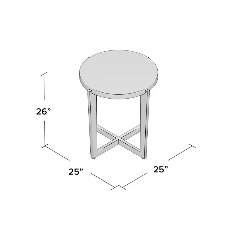 Table de bout Ulysses, Gris foncé