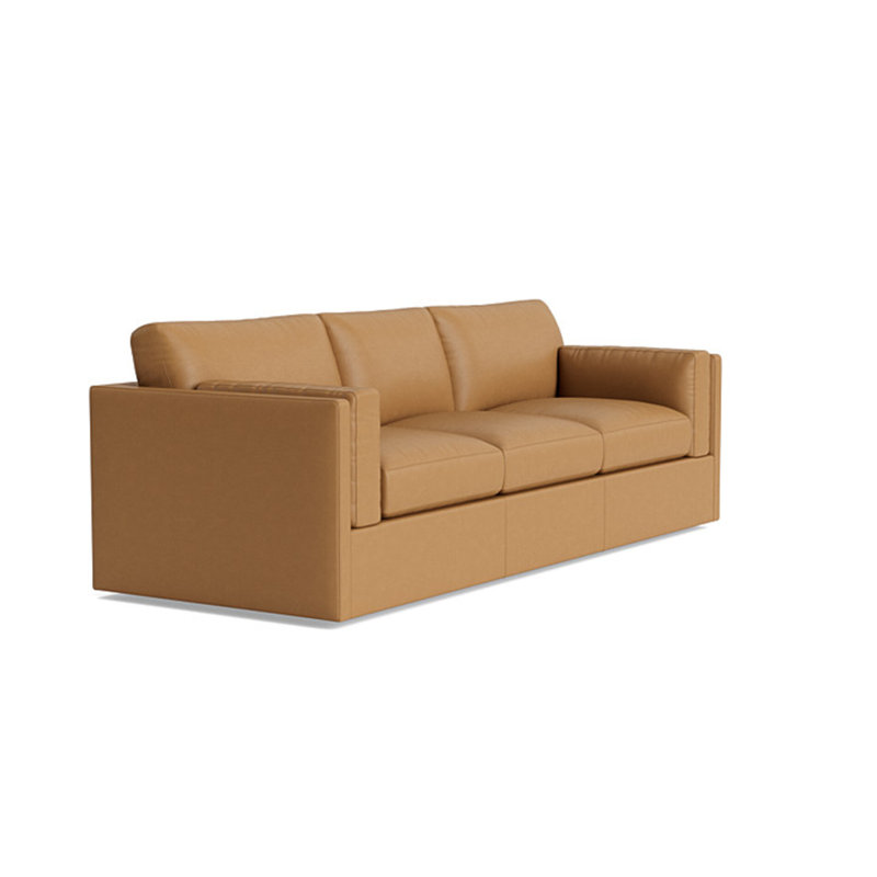 Fairfax Leather Sofa (95"), Leather - Butterscotch