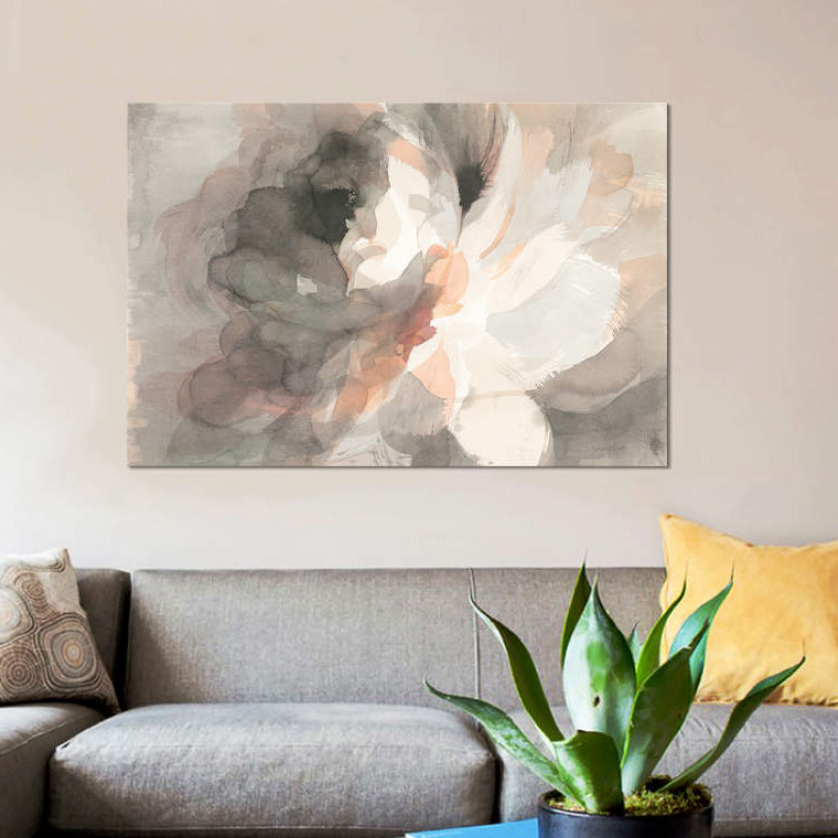 Abstract Peony by Danhui Nai - Print on Canvas, 101.6 cm H x 66.04 cm W x 1.91 cm D, No Frame