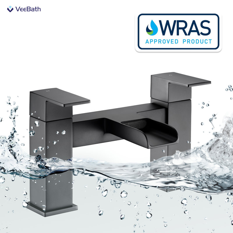 VeeBath Kelvin Square Waterfall Bath Filler Mixer Tap