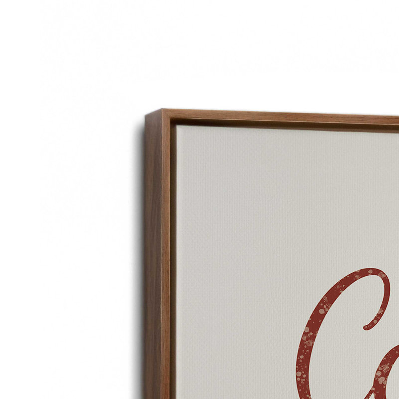 Candy Cane Lane, ensemble de 2 impressions sur toile, H 21 po x l 62 po, Impression encadrée sans passe-partout, Noyer